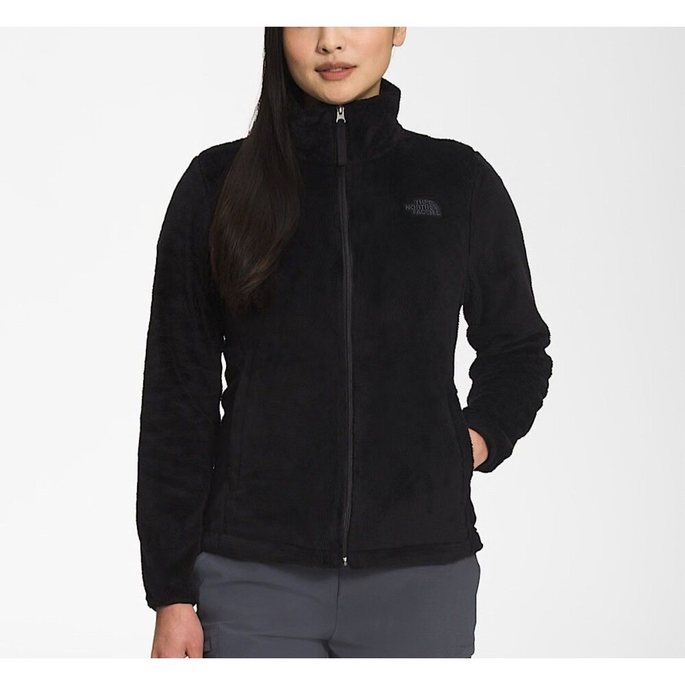 The North Face Osito Fleece Jacket Womens Black Full Zip Soft High Pile Jacket M